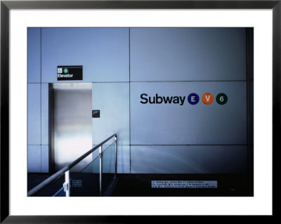 Entrance To The Subway At 51St And Lexington Avenue In Midtown, New York City, Usa by Corey Wise Pricing Limited Edition Print image