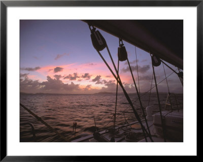 Sailing At Sunset Near Virgin Gorda by Alessandro Gandolfi Pricing Limited Edition Print image