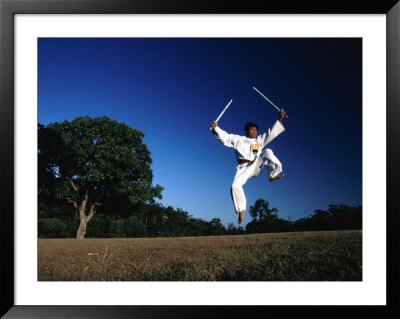 Man Performing Silat (Martial Art), Australia by Michael Coyne Pricing Limited Edition Print image