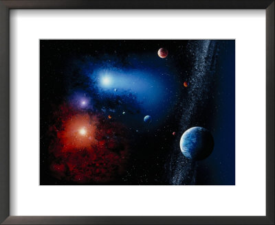 Space Illustration Titled Novae Stella by Ron Russell Pricing Limited Edition Print image