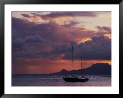Sailboat In Shallow Water And Sunset by Gary D. Ercole Pricing Limited Edition Print image