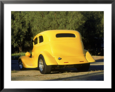 Yellow Antique Hot Rod by Doug Mazell Pricing Limited Edition Print image