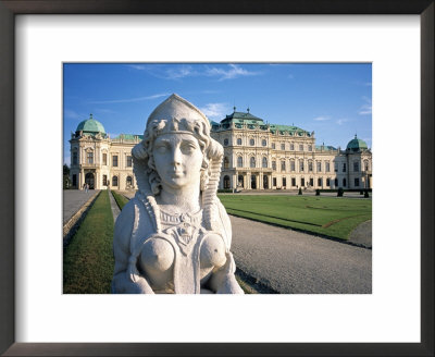 Sphinx Statue In The Belvedere Palace, Vienna, Austria by David Barnes Pricing Limited Edition Print image