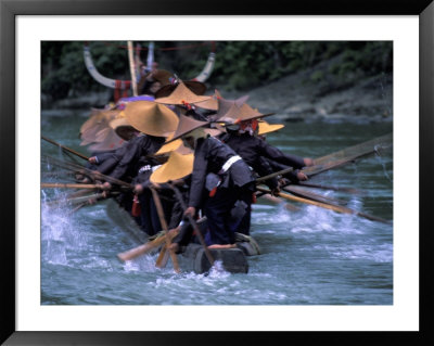 Dragon Boat Race At Miao People's Festival, China by Keren Su Pricing Limited Edition Print image