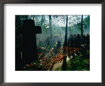 Military Cemetery With Visitors Commemorating The Warsaw Uprising Of 1944, Warsaw, Poland by Krzysztof Dydynski Pricing Limited Edition Print image