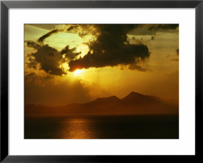 Silhouette Of Isla Del Carmen, Puerto Escondido, Mexico by Lee Foster Pricing Limited Edition Print image