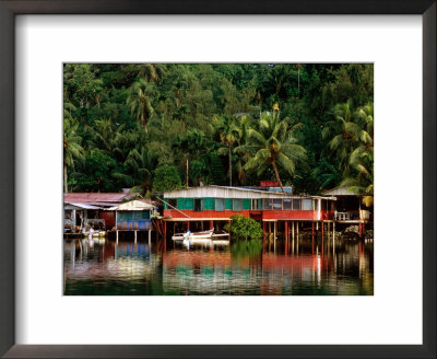 Stilt Houses, Chamorro Bay, Colonia, Micronesia by John Elk Iii Pricing Limited Edition Print image