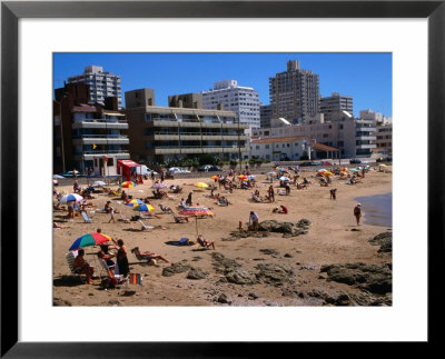 People On Beach, Punta Del Este, Uruguay by Wayne Walton Pricing Limited Edition Print image
