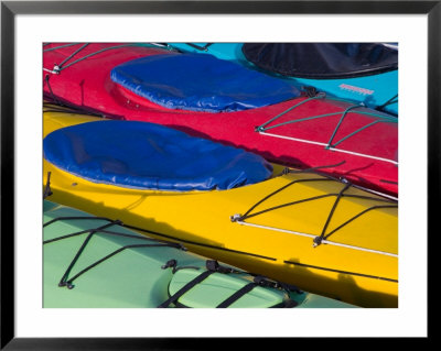 Colorful Kayaks, Alaska, Usa by Julie Eggers Pricing Limited Edition Print image