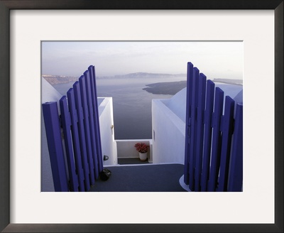 View Toward Caldera, Imerovigli, Santorini, Greece by Connie Ricca Pricing Limited Edition Print image