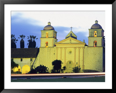 Sunset On The Santa Barbara Mission by Rich Reid Pricing Limited Edition Print image