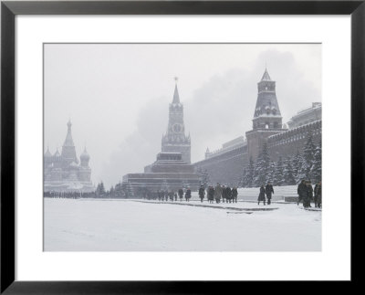 View Of Red Square In The Snow by W. Robert Moore Pricing Limited Edition Print image