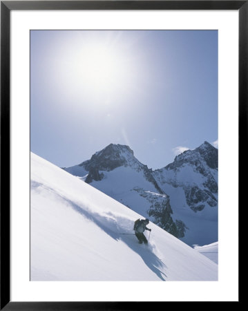 A Skier In The Selkirk Range, British Columbia, Canada by Jimmy Chin Pricing Limited Edition Print image