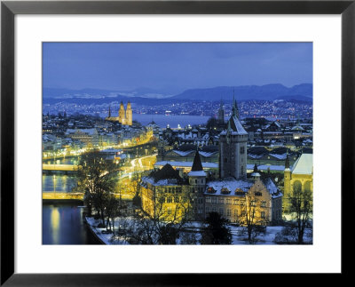 Skyline Of Zurich, Switzerland by Jon Arnold Pricing Limited Edition Print image