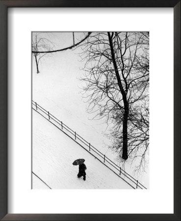 Snow Walker, Washington Square Park by Paul Katz Pricing Limited Edition Print image