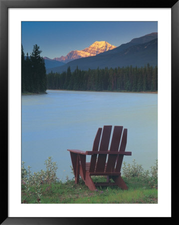Chair By A River And Mountain by Kevin Law Pricing Limited Edition Print image