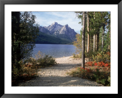 Sawtooth Mountains, Id, Stanley Lake by Mark Gibson Pricing Limited Edition Print image