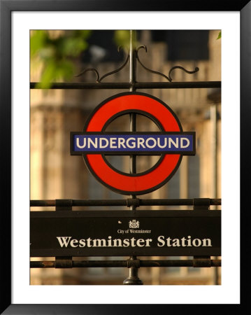 Underground Station, London, England by Keith Levit Pricing Limited Edition Print image