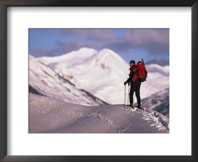 Man Backcountry Skiing, Crested Butte, Co by Tom Stillo Pricing Limited Edition Print image