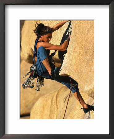 Woman Rock Climbing, Ca by Greg Epperson Pricing Limited Edition Print image