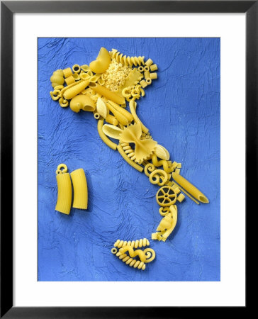 Map Of Italy Made From Pasta by Renato Marcialis Pricing Limited Edition Print image
