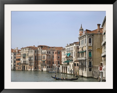 View Of Gondola On The Grand Canal, Venice, Italy by Dennis Flaherty Pricing Limited Edition Print image