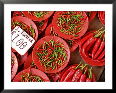 Peppers For Sale In Market, Kuching, Sarawak, Borneo, Malaysia by Jay Sturdevant Pricing Limited Edition Print image