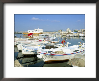 Fishing Boats In The Fishing Harbour, Tyre (Sour), Lebanon, Middle East by Gavin Hellier Pricing Limited Edition Print image