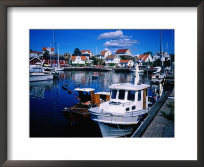 Fishing Boats Docked In The Harbour At Mollosund, Bohuslan, Gotaland, Sweden by Cornwallis Graeme Pricing Limited Edition Print image