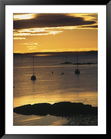 Sunset Over The Harbor, Camden, Maine by Kindra Clineff Pricing Limited Edition Print image