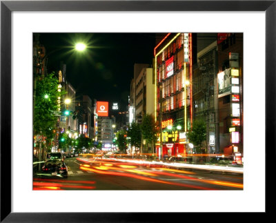Moving Lights On Street Of Roppongi At Night, Tokyo, Japan by Greg Elms Pricing Limited Edition Print image