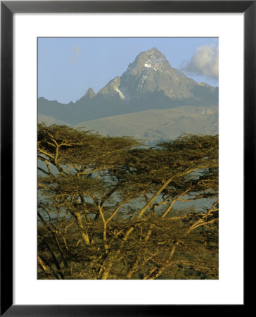 A View Of Mount Kenya From Near Karatina by Michael S. Lewis Pricing Limited Edition Print image
