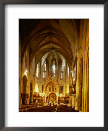 Interior Of Cathedral, Manacor, Mallorca, Balearic Islands, Spain by Jon Davison Pricing Limited Edition Print image