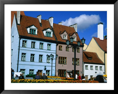 Traditional Houses Near St. Peter's Church, Riga, Latvia, by Jane Sweeney Pricing Limited Edition Print image