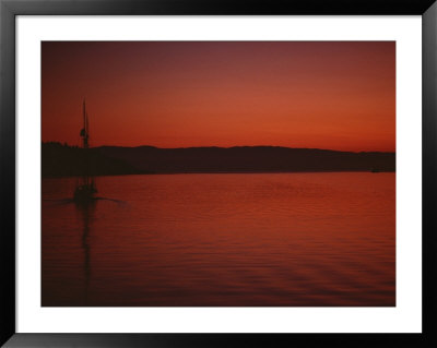 A Beautiful Red Twilight Settles Over The Olympic Peninsula by Sam Abell Pricing Limited Edition Print image
