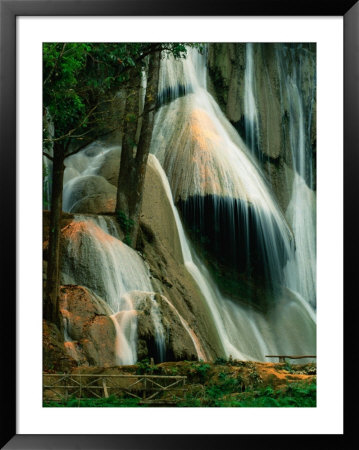 Kuang Si Falls Tumbling Over Limestone Formations, Luang Prabang, Laos by Anders Blomqvist Pricing Limited Edition Print image