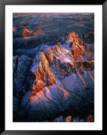 Aerial Of Mountains In Zion National Park, Zion National Park, Usa by Jim Wark Pricing Limited Edition Print image