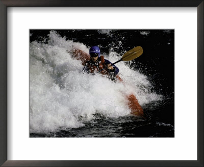 Kayaker In Whitewater, Usa by Michael Brown Pricing Limited Edition Print image