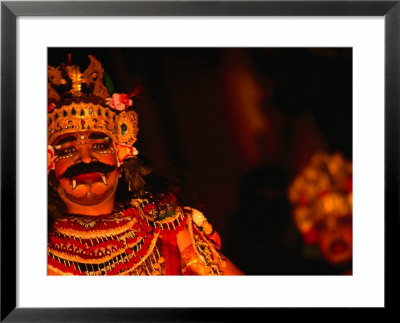 Legong Dancer In Mask During Performance, Ubud, Indonesia by John Banagan Pricing Limited Edition Print image
