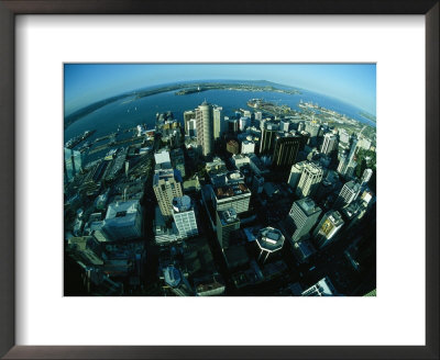 Auckland Skyline As Seen From Sky Tower by Todd Gipstein Pricing Limited Edition Print image