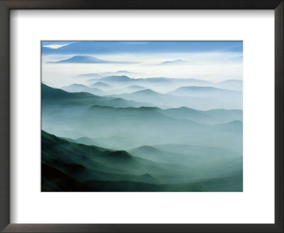 Haze Covered Mountains, Bc, Canada by Jim Wark Pricing Limited Edition Print image