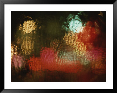 Lights Shimmer And Ripple Behind Textured Glass by Roy Gumpel Pricing Limited Edition Print image