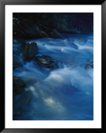 Blue Pastel Water Breaks Over Rocks At Bittangabee Bay by Jason Edwards Pricing Limited Edition Print image