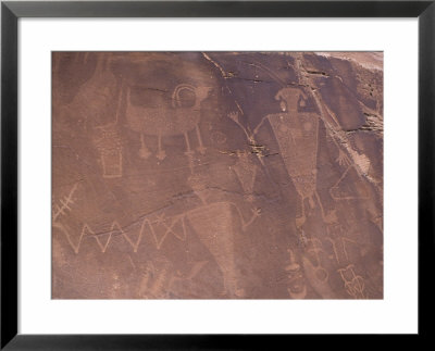 Ancient Petroglyphs Decorate A Wall With Native Art, Dinosaur National Monument, Ut/Colorado Border by Taylor S. Kennedy Pricing Limited Edition Print image