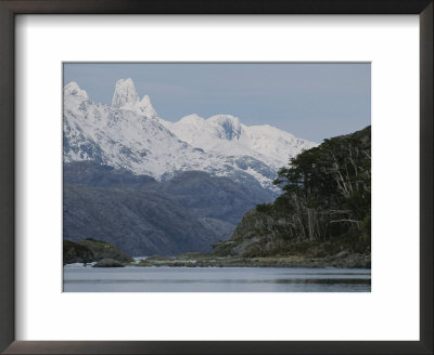 A Scenic Clear Day Over Fjord Of The Mountains And Peninsula Roca by Gordon Wiltsie Pricing Limited Edition Print image