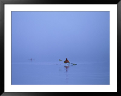 Kayakers Enjoy A Misty Morning In Walker Cove by Bill Curtsinger Pricing Limited Edition Print image