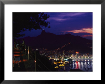 Night View Of Rio De Janeiro From An Overlook On Sugar Loaf Mountain by Richard Nowitz Pricing Limited Edition Print image