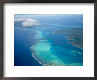 Flight Into Bora Bora, Society Islands, French Polynesia by Michele Westmorland Pricing Limited Edition Print image