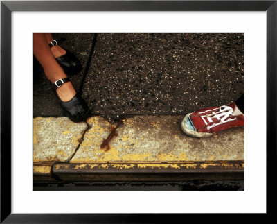 Children Playing With Lizard, Nyc Street by Fredrich Cantor Pricing Limited Edition Print image