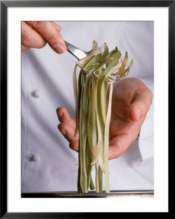 Chef Holding Pasta Over Pot by Howard Sokol Pricing Limited Edition Print image